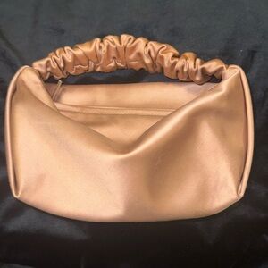 Alexander Wang mini scrunchie satin bag in PINK